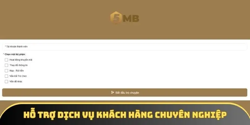 Hỗ trợ dịch vụ khách hàng chuyên nghiệp