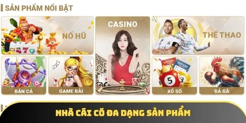 Nhà cái có đa dạng sản phẩm