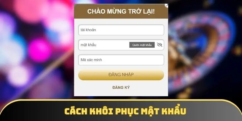 Cách khôi phục mật khẩu Cách khôi phục mật khẩu